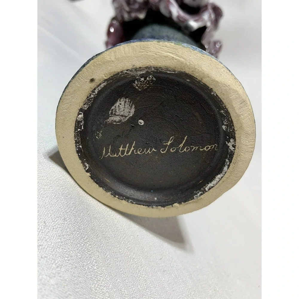 Matthew Solomon Glazed Ceramic Vase New York U.S. 2010 Signed Maison Gerard READ